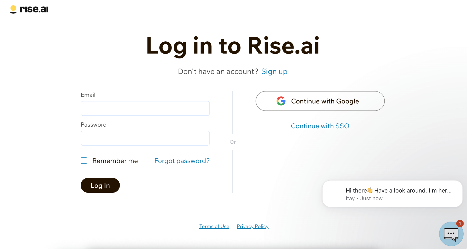 Add business information screen
